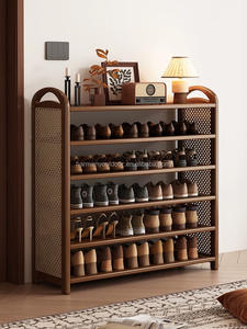 Meilleures ventes : <span class=keywords><strong>Meuble</strong></span> <span class=keywords><strong>à</strong></span> <span class=keywords><strong>chaussures</strong></span> en bambou pour salon, économique et idéal pour les locations, avec porte et design pliable, <span class=keywords><strong>à</strong></span> prix abordable - Product Image 3