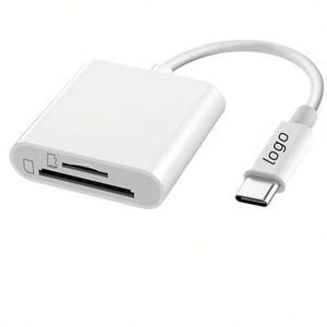 2 in 1 <b>USB</b> 3.1 Type C <b>SD</b> TF <b>Card</b> Dual Slot OTG <b>Card</b> Reader <b>Adapter</b> Plug and Play for IOS and Android - Product Image 1