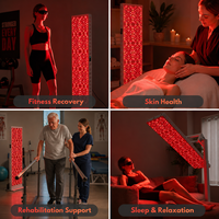 Panneau de luminothérapie GLPE corps entier à 7 longueurs d'onde (630-1060 nm) avec LED infrarouges proches pour la gym, la maison, le bien-être et le soulagement de la douleur (OEM)