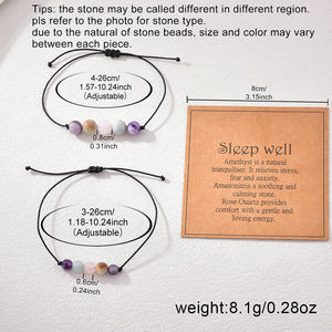 <b>Healing</b> <b>Crystal</b> <b>Bracelet</b> Natural Gemstone <b>Bracelet</b> OEM <b>Healing</b> Stones Trendy Girls Jewelry Gift - Product Image 2