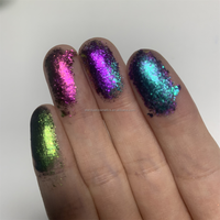 Palette de fards à paupières multichromes caméléon duochrome, pigments à forte variation de couleur, fards à paupières trichromes
