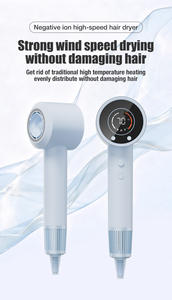 Pengering Rambut Profesional 110V Multifungsi Kecepatan Tinggi 3 Pengaturan Kecepatan Listrik Plastik Putih untuk <span class=keywords><strong>Salon</strong></span> Penggunaan Luar Ruangan Putih - Product Image 4