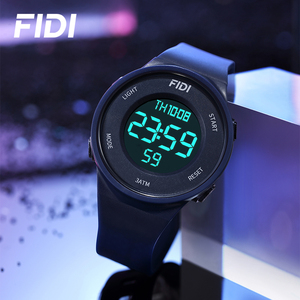Reloj Deportivo de Lujo para Hombre FIDI, Correa de Silicona Negra, Resistente al Agua, Elegante Reloj de Pulsera de Cuarzo para Uso Diario, Casual y de Negocios - Product Image 4