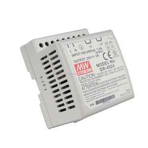 Nuevo y original MEANWELL <span class=keywords><strong>DR</strong></span>-4512 12V 3.5A carril guía tipo de alimentación de conmutación - Product Image 1