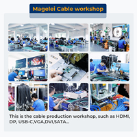 Câble adaptateur Magelei 1X vers PCIe 4.0, conducteur en cuivre, gaine TPE pour appareils numériques, câble d'extension de carte graphique PCI-E