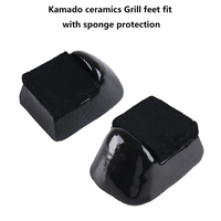 Ensemble de 3 pieds de gril en céramique émaillée, résistants à la chaleur, anti-poussière et faciles à nettoyer, pour grils de table Kamado Mini