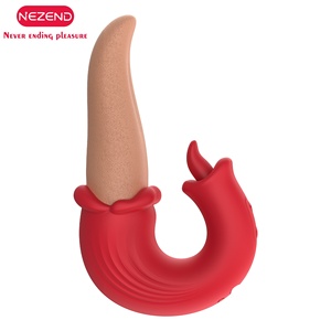 10 giocattoli di vibrazione dell'oscillazione del clitoride che leccano la lingua vibratore rosa per adulti giocattolo G stimolatore del Clit del piacere strumenti per le donne - Product Image 5