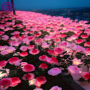 ไฟ LED รูปดอกกุหลาบกันน้ำ IP65 สำหรับตกแต่งสวน/สนามหญ้ากลางแจ้งในวันฮาโลวีนและคริสต์มาส ขายส่ง - Product Image 6