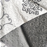 Tissu de matelas en jacquard tridimensionnel rétro floral effet soie, tricoté, antibactérien, respirant, achat en gros