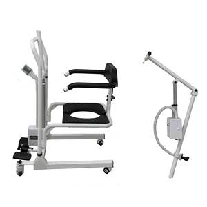 Lève-personne hydraulique XFL-QX-YW03 avec chaise-cuvette amovible pour transfert au lit et sous la douche, équipement de réadaptation - Product Image 3