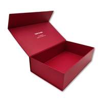 Boîtes en carton rigide magnétiques personnalisées noires avec logo, emballage cadeau magnétique rigide recyclé pour vêtements, éponge, pelliculage brillant