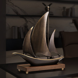 Coffret Cadeau d'Ouverture d'Entreprise Bateau en Bois Fait Main pour Dirigeants et Supérieurs – Décoration Haut de Gamme et Élégante - Product Image 3