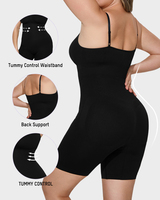Body sculptant intégral sans couture pour femme, amincissant, respirant, avec contrôle du ventre, entrejambe superposé, effet galbant fessier, pour usage quotidien