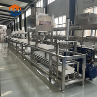 Machine industrielle HJ de fabrication automatique de lait de soja et de tofu, 100 kg, contrôle PLC haute précision, 7,5 kW, 380 V, usage commercial, garantie 1 an