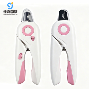 New Design 3-In-1 Stainless Steel Portable Battery-Powered Led Blood Line Light <b>Dog</b> & Cat Nail <b>Clipper</b> Grinder - Product Image 1