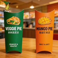 Contenants jetables pliables en papier kraft anti-graisse certifiés FDA, multi-tailles, pour l'emballage de tarte aux fruits à emporter