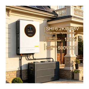 Inversor Solar Híbrido Doméstico de 6.2KW 48V con Batería de Almacenamiento, Suministro de Energía Estable Incluso en Temporada de Lluvias - Product Image 1