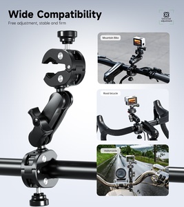 Kewig – bâton de selfie pour <span class=keywords><strong>moto</strong></span> avec pince de fixation antivol pour caméra d'action Insta360/GoPro, tige télescopique en alliage d'aluminium - Product Image 3