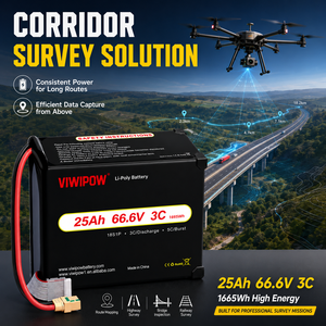 Batterie de drone rechargeable VIWIPOW en promotion, haute qualité, 25Ah 320Wh/kg 51.8V 3C, semi-solide, haute performance - Product Image 3