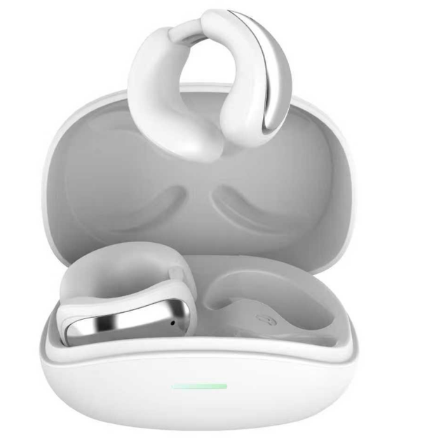 OWS Open Ear Air Conduction Headphones Bluetooth 6.0 Ear Clip Wireless Earphones Stereo Bass Touch Control Sports Earbuds