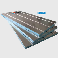 Planche chauffante rainurée en XPS radioactif avec feuille d'aluminium pour isolation de tuyaux de 12-20 mm, mousse isolante XPS avec feuille d'aluminium, panneau XPS