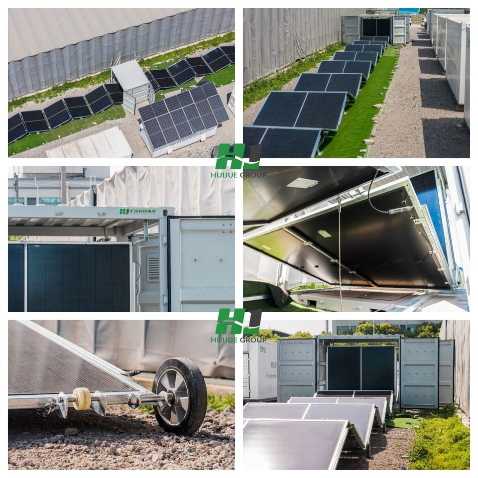 HJ 100KWh 200KWh Solar Container System Solar PV Panel Container ...