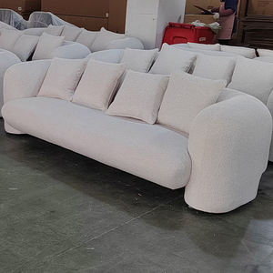 Divano Modulare di Lusso a 3 Posti in Tessuto, Design Nordico per Soggiorno e Villa, Pronto per la Spedizione - Product Image 4