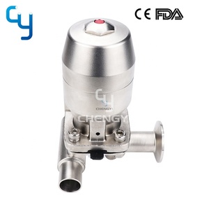 Chengyi thép không gỉ vệ sinh vô trùng t-loại ba cách van màng khí nén <span class=keywords><strong>DN25</strong></span>-<span class=keywords><strong>DN25</strong></span> phù hợp với CE - Product Image 3