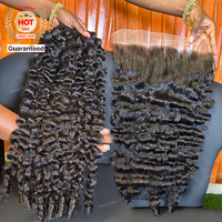 Meilleur Cheveu Brésilien pour Femme, 100% Vierge Remy, Cheveux Birmans Bouclés Bruts Alignés dans le Sens de la Cuticule, Lot d'Extensions de Cheveux Humains Alignés dans le Sens de la Cuticule