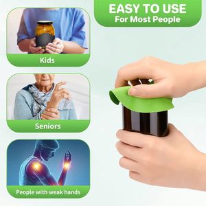 Multi-Functional Silicone Jar Opener Pad Non-Slip Surface Tight Lids Bottles Opening Assistant Coaster Heat Resistant <b>Mat</b> - Product Image 3