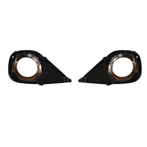 Cubierta cromada para faros antiniebla para Toyota Vios 2013-2016, embellecedor negro para faros delanteros, material PP, fijación con tornillos - Product Image 3