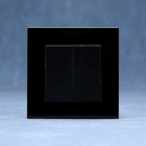 带加固玻璃板的<span class=keywords><strong>2</strong></span>组1/<span class=keywords><strong>2</strong></span>路按钮灯光控制开关墙壁开关 - Product Image 1
