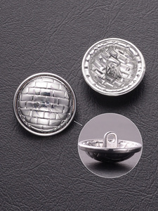 Nút kim loại hợp kim kẽm thân thiện với môi trường chất lượng cao 15mm 20mm trang trí thiết kế dệt cho hàng may mặc - Product Image 3