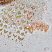 Autocollants 5D en relief motif fleurs d'été 2026 – Décalcomanies pour ongles en gros, application facile, motifs variés