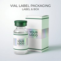 Étiquette d'emballage en carton holographique écologique avec sceau inviolable pour boîtes d'emballage personnalisées