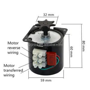 Obral Komponen Mesin Inkubator Motor Pembalik Telur 220V 2.5r/Min Kualitas Tinggi