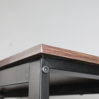 KD — Table latérale moderne en bois et métal, forme carrée, Table de bureau de luxe, pour chambre à coucher, salon, nouveau Design