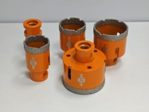 طقم حفر WEHER مكون من 5 قطع مع لقم حفر ماسية مطلية بالفراغ بأحجام 25/35/40/50/60 مم لقطع البورسلين والسيراميك - Product Image 4