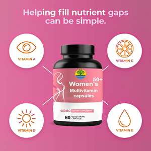 Multivitamines pour femmes de plus de <span class=keywords><strong>50</strong></span> ans, multivitamines pour femmes avec vitamines A, C, D, E et zinc pour soutenir la santé immunitaire - Product Image 3