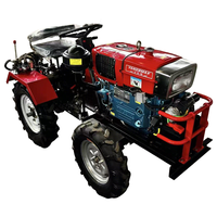 Maquinaria y Equipo Agrícola, Mini Tractor Agrícola de Cuatro Ruedas con Motor Diésel de 18 Caballos de Fuerza y Transmisión por Engranajes