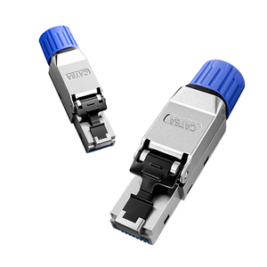 Conector de Red Cat6A Chapado en Oro ZOERAX RJ-5018S-C6A, Transmisión de 10 Gbps, 500 Mhz, Cable de 23 AWG, RJ45 Blindado, Ethernet de 1000M - Product Image 1