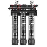 Purificateur d'eau commercial Aicksn, machine à ultrafiltration, système de traitement de l'eau pour toute la maison à 5 étages, 24 LPM, traitement au chlore
