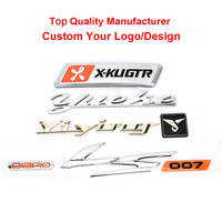 Insignes d'étiquette de marque en plastique 3D gaufré avec logo chromé personnalisé étiquette de plaque signalétique en ABS adhésif fort pour équipement d'instruments