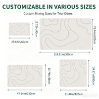 Tapis personnalisé imprimé Benyi, style persan, lavable en machine, avec dos antidérapant, tapis de salon personnalisable, grand format, certifié OEKO-TEX