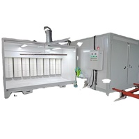 Paket Sistem Pelapisan Bubuk Substrat Baja Baru dengan Mesin Pelapisan Bubuk Elektrostatik, Booth Semprot, dan Oven Pengering