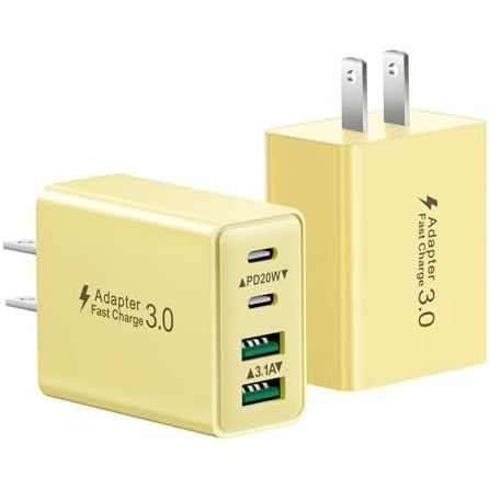 Paquete de 2 unidades, color amarillo.