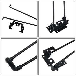 Horquilla portátil de acero con bloqueo de 90 grados para Blackjack, losa de madera barata desmontable Diy, patas de mesa plegables de Metal Lowes - Product Image 3