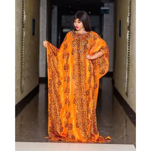 Chiffon African National Costume Dress kaftan african kaftan marocain new feeling clothing south africa