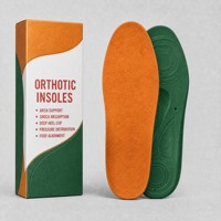 Semelles orthopédiques de sport à absorption des chocs avec soutien de la voûte plantaire, coussinets en mousse à mémoire de forme et protection du talon