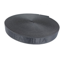 Sangle Jacquard en Polypropylène (PP) Haute Ténacité 25mm 38mm Épaisse Noire et Autres Couleurs Nylon Polyester 25mm 38mm en Gros